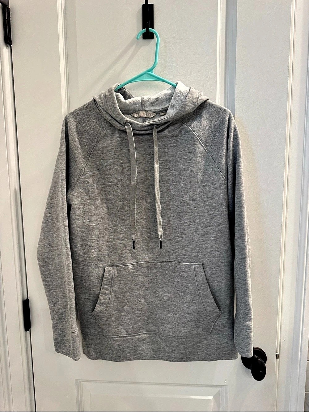 Athleta Track Pullover Gray Hoodie Size XS